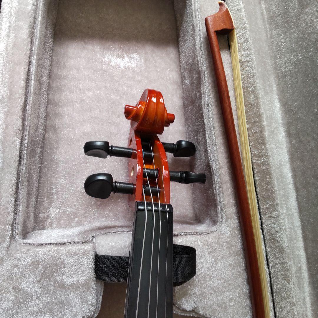 新品！格安！オレンジ バイオリン フルサイズ 4/4 ハードケース付き