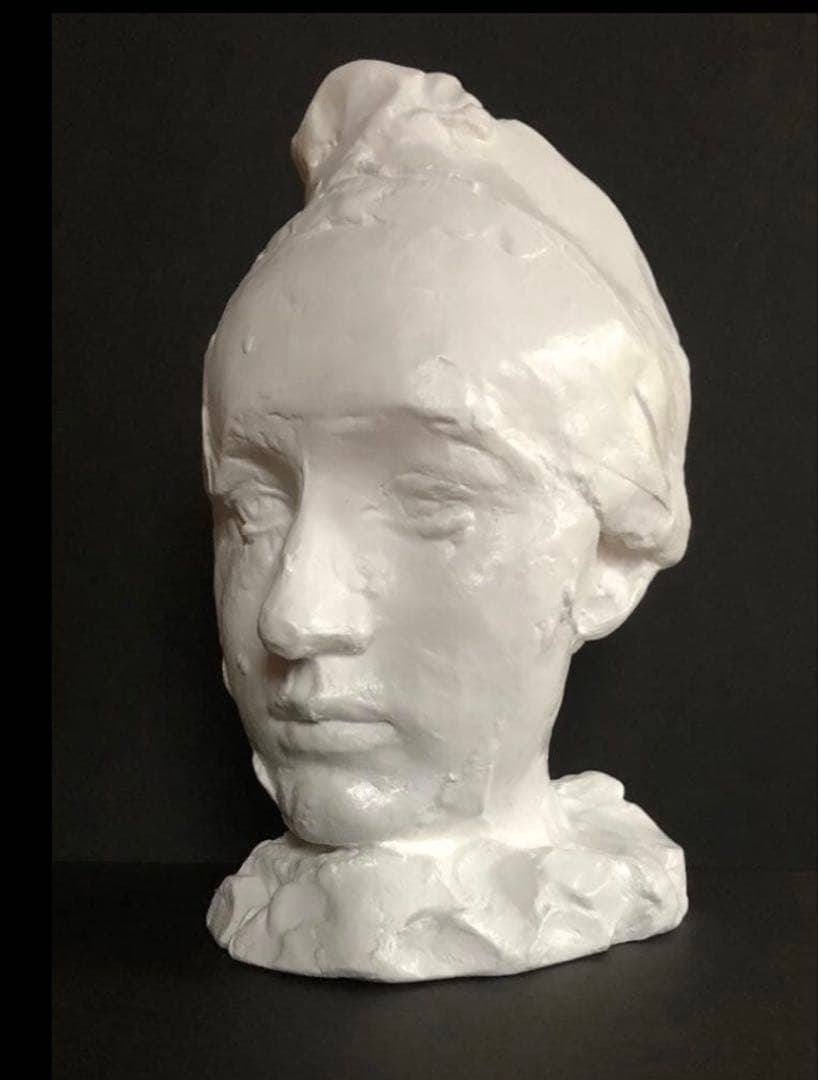 ロダン作　『フリジア帽をかぶったカミーユ』　石膏像