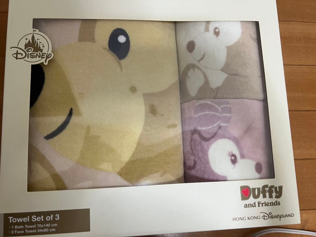 香港ディズニーランド　ダッフィのタオル未開封