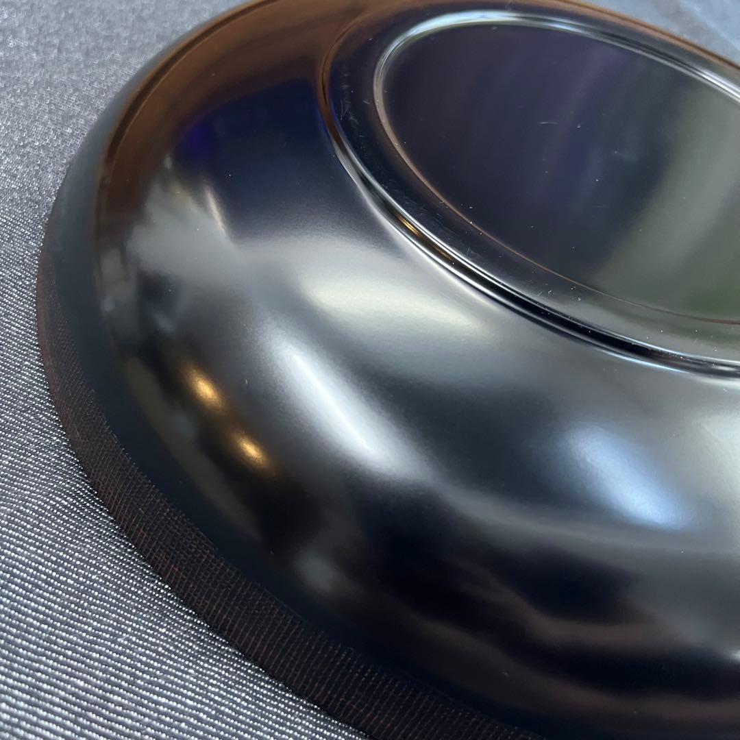 12寸　盛り鉢　盛鉢　黒　祝事にも◎山中漆器