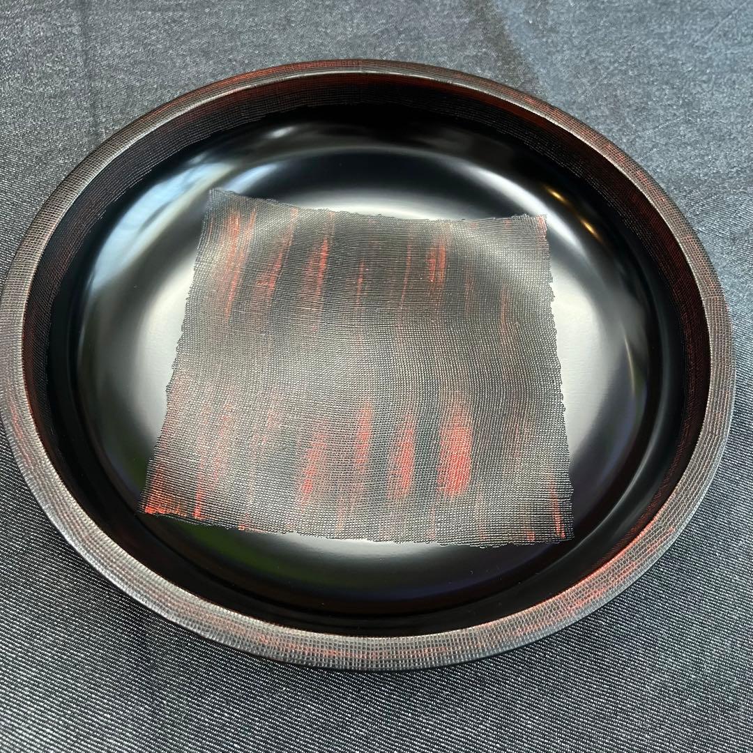 12寸　盛り鉢　盛鉢　黒　祝事にも◎山中漆器