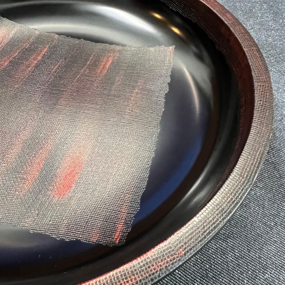 12寸　盛り鉢　盛鉢　黒　祝事にも◎山中漆器