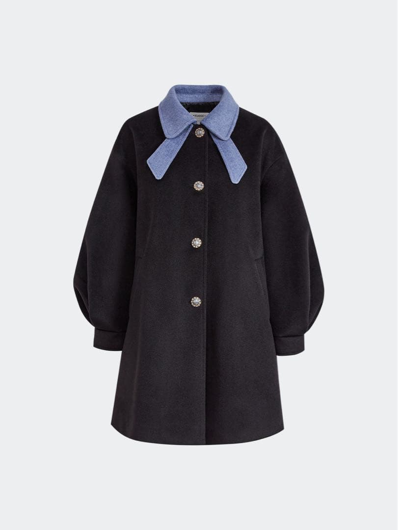 [期間限定価格]Kuose クオセ　リボンカラーコート　Mサイズ