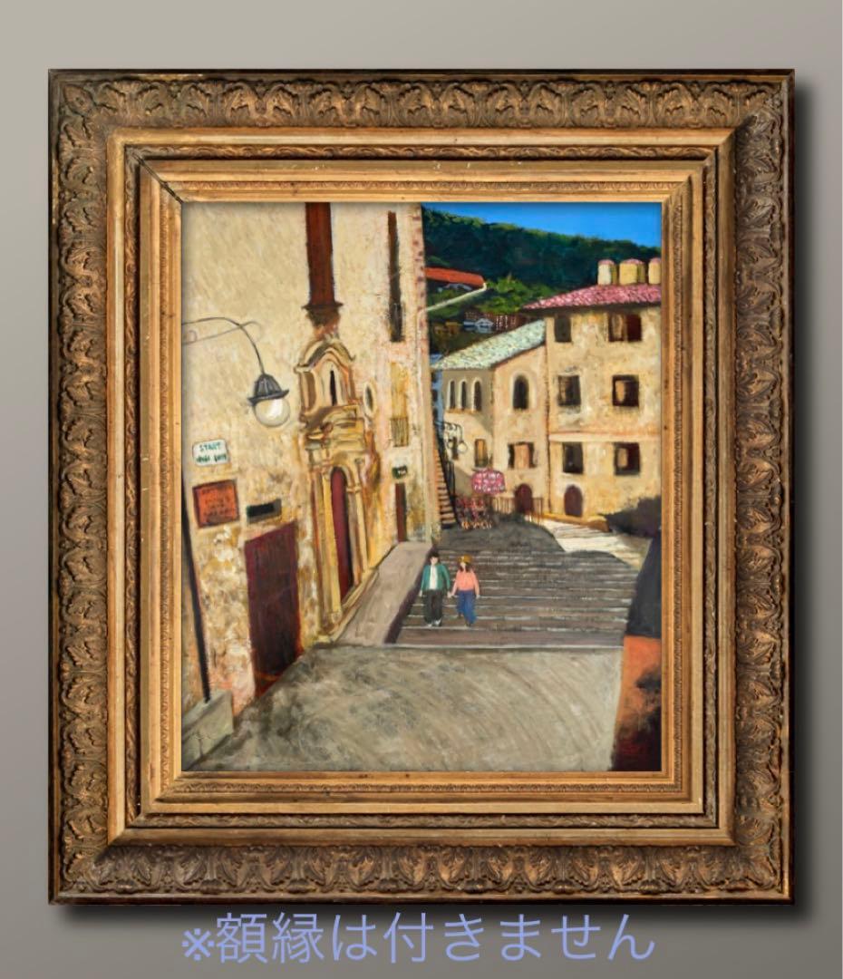 イタリア 風景画 F10 油絵 oil painting art