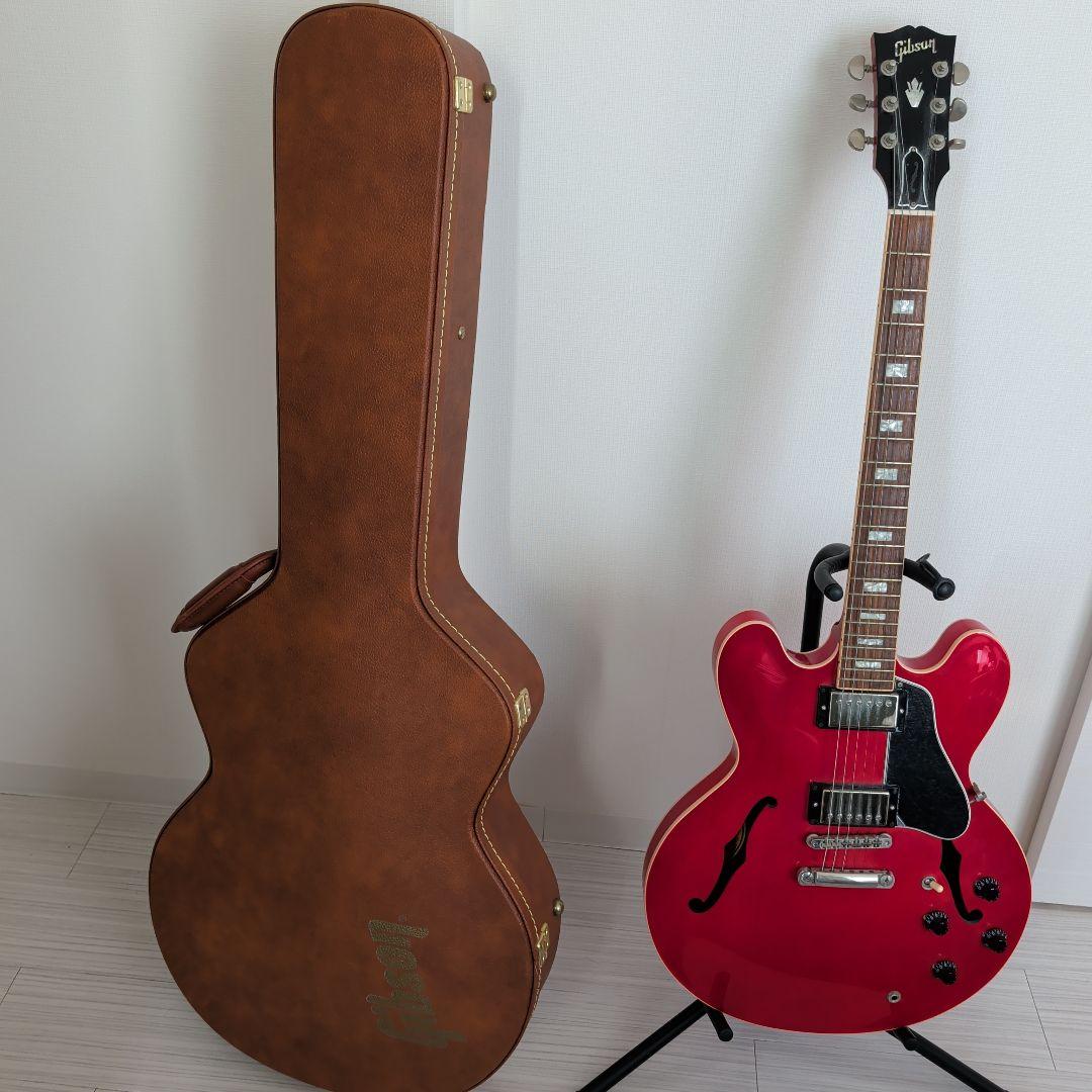 Gibson ES-335　Memphis 赤色 ハードケース付き