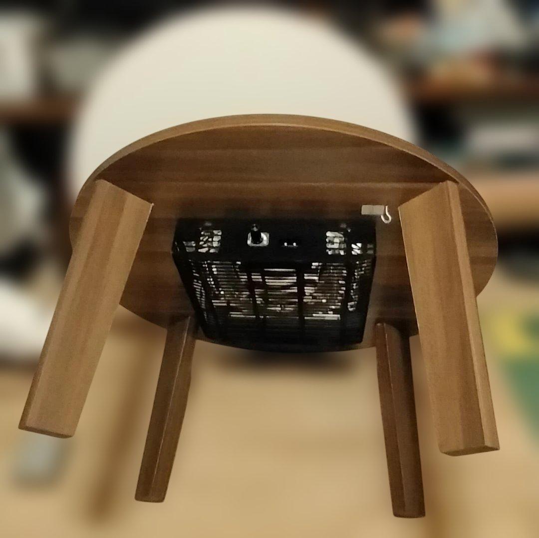 円形 こたつ 本体＋こたつ布団 2点　計3点セット 丸