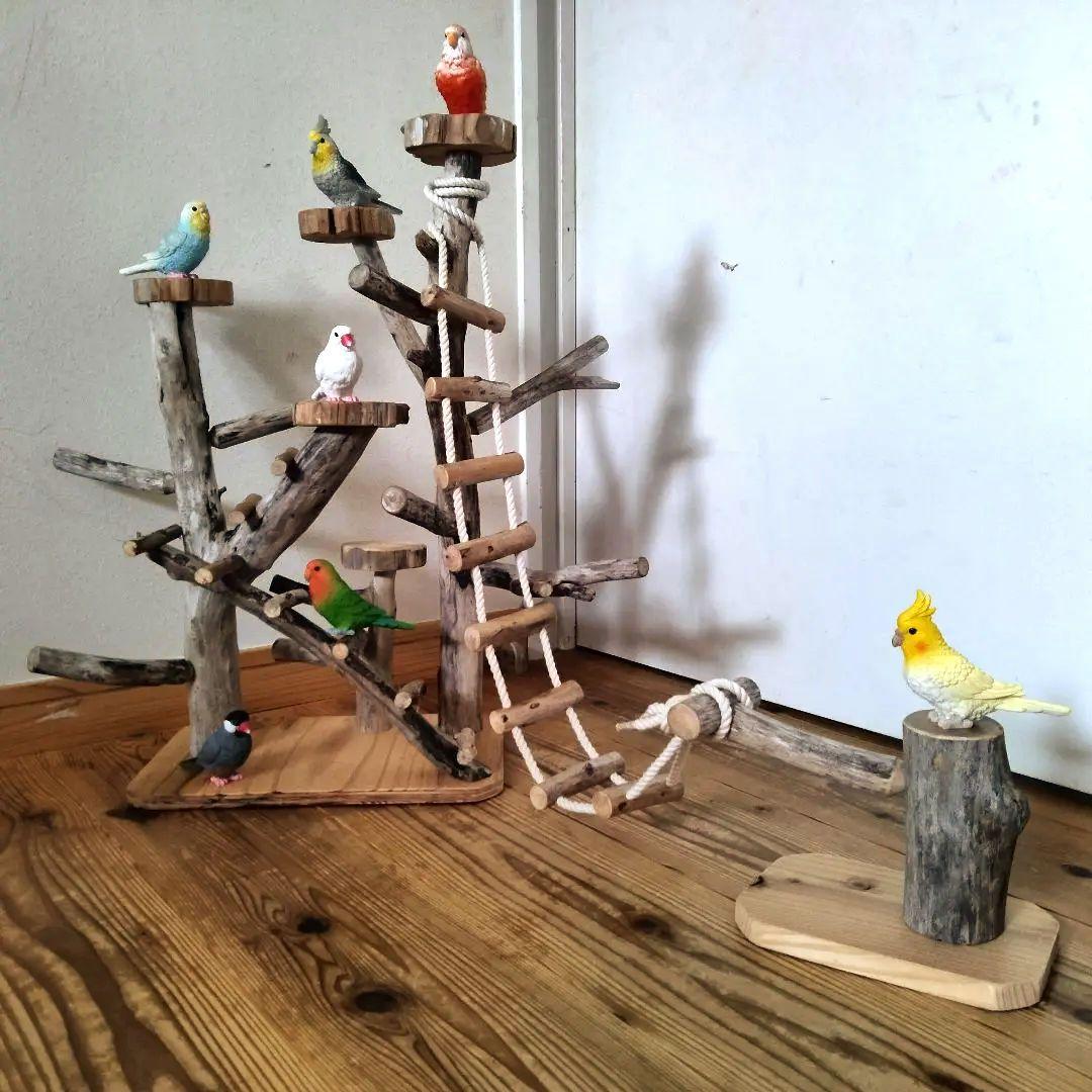 バードアスレチックジム ㊸ 天然木 自然木 流木 止まり木 インコ おもちゃ