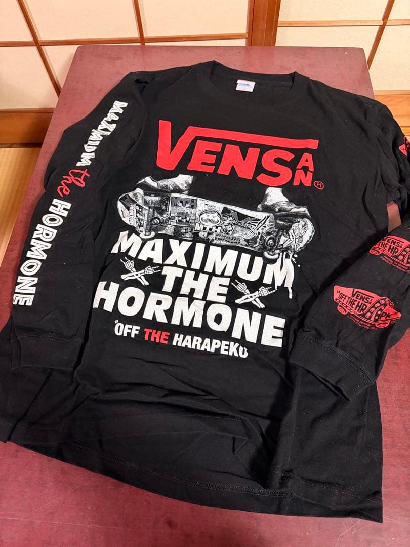 ほぼ新品　マキシマムザホルモン　ロンＴ　長袖　バンT　VENSAN　黒　Lサイズ