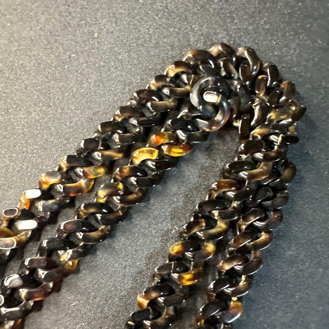 【vintage】川崎川光　作家もの　螺鈿細工　本鼈甲　ブローチ　ペンダント