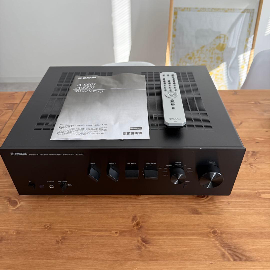 Yamaha A-S301 プリメインアンプ ヤマハ ブラック