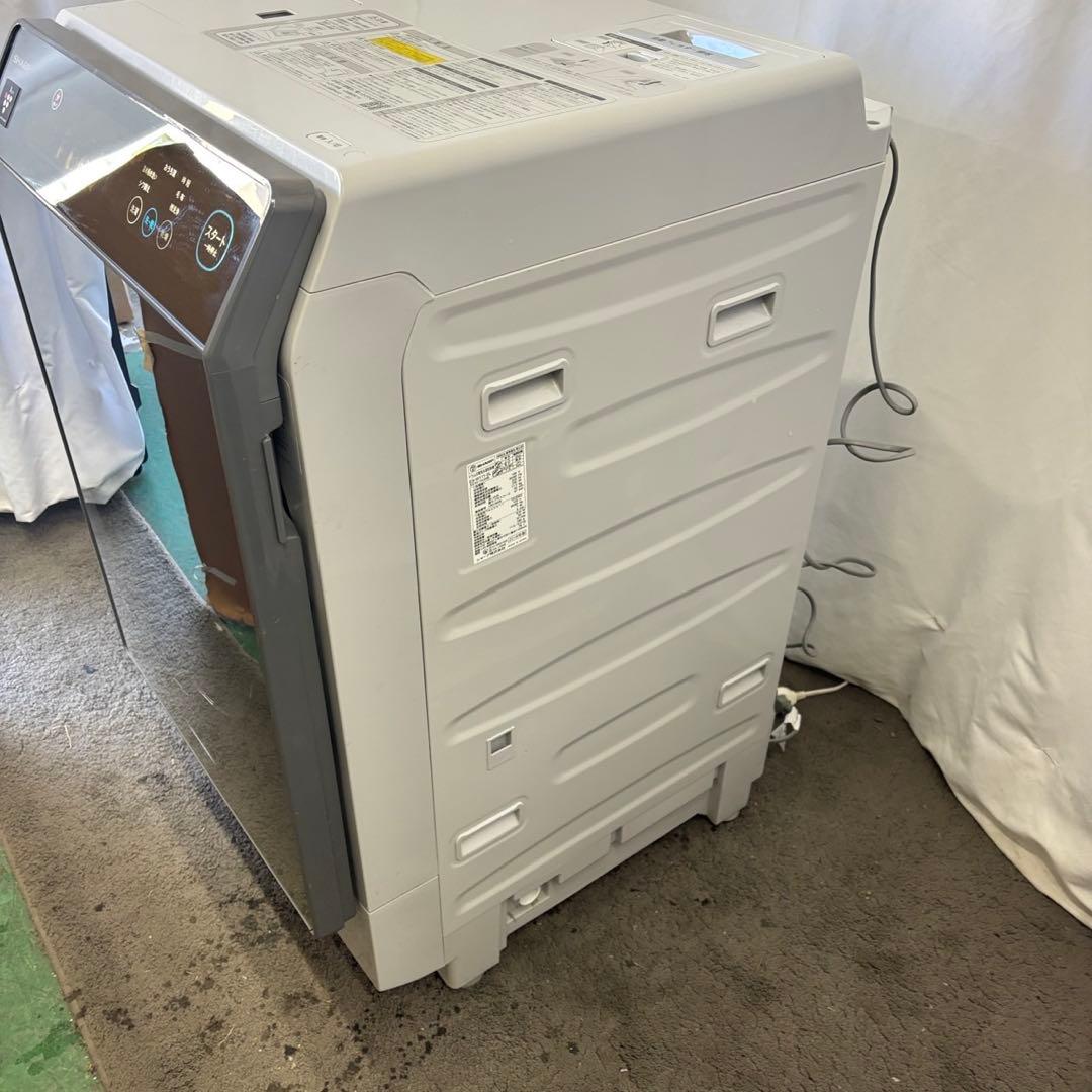 ★85　ドラム式洗濯機　SHARP　11キロ　左開き　綺麗　安い　中古　設置無料