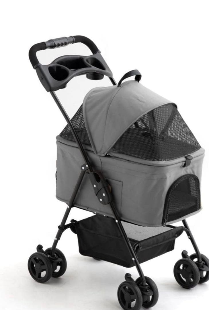 2WAYペットカート グレー