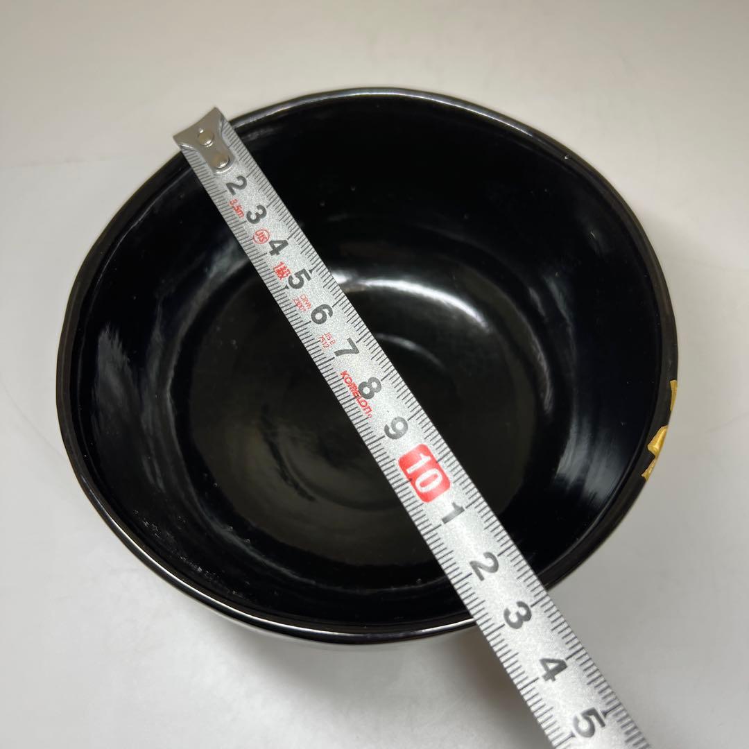 ☆茶3 浅野紫仙　福寿草茶碗　共箱　口径約13㎝　東Y7-1113⑦