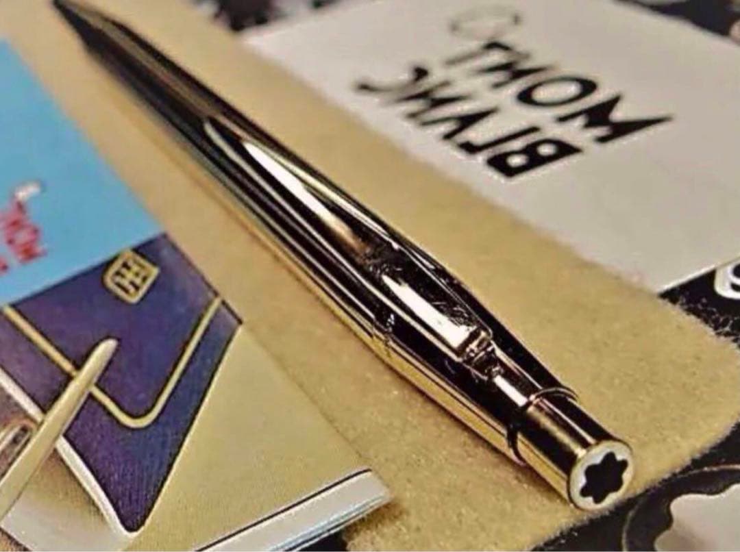 ⭐️金運を呼ぶ黄金の総金張り⭐️モンブラン⭐️ノブレスNo1547⭐️ペンシル0、5㍉