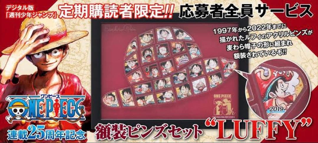 ONE PIECE 額装ピンズセット LUFFY