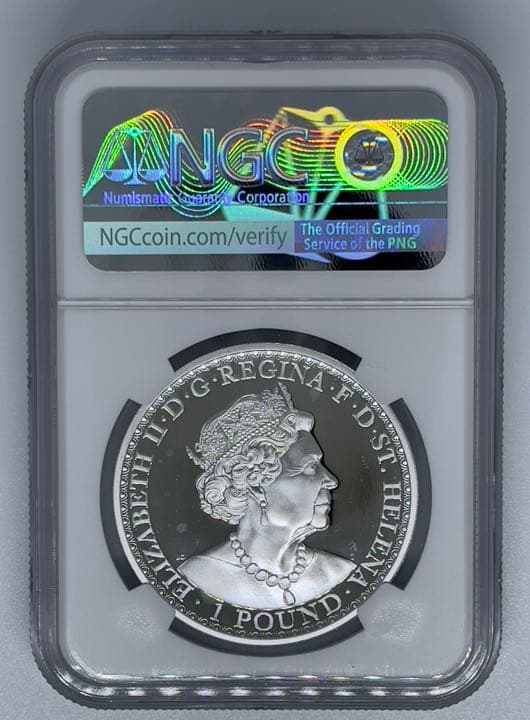 【セントヘレナ】ウナとライオン 2021年 プルーフ 銀貨 イギリス 2020