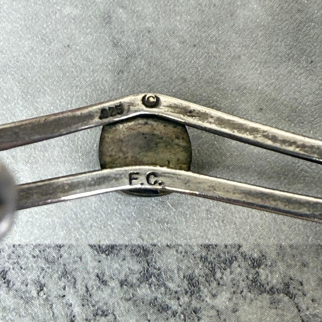 Indian Jewelry F.C.刻印 ターコイズシルバーバングル　ナバホ