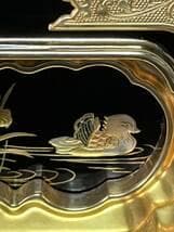 限定値下　まごころ堂　美品の箱　仏壇部品　木製　本金箔　金具付き　蒔絵　6060