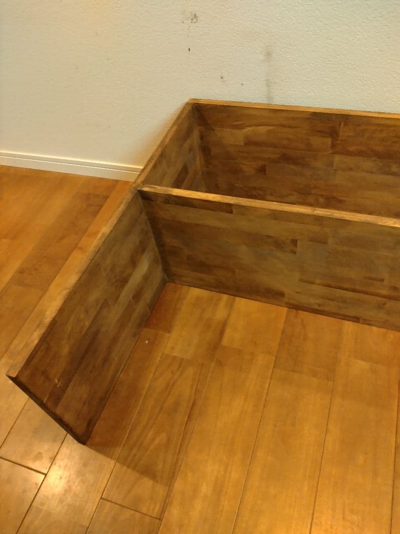 木製　ハンドメイド　オーダー　コの字　シェルフ　棚　ラック　水槽台　テレビ台