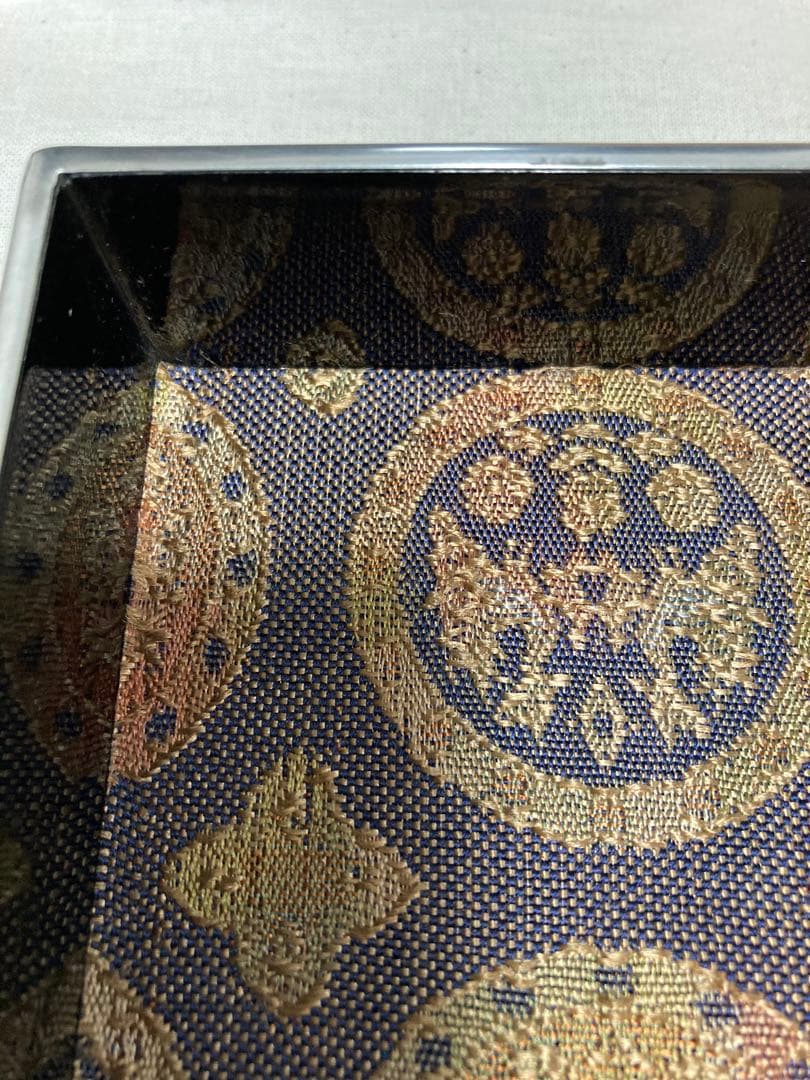 川上漆宝堂　箱付　漆塗　漆器　盆　トレー