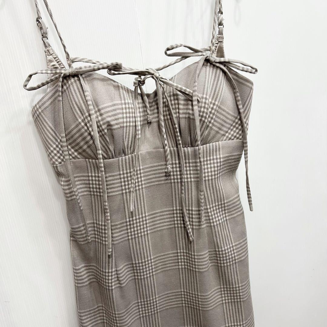 Brille グレーチェック柄キャバドレス S トップス、付属なしの為 特別価格