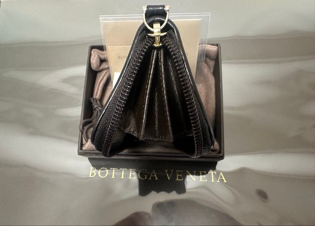 ★【付属品付】ボッテガヴェネタ イントレチャートケース/ラム/黒/3️⃣✨✨