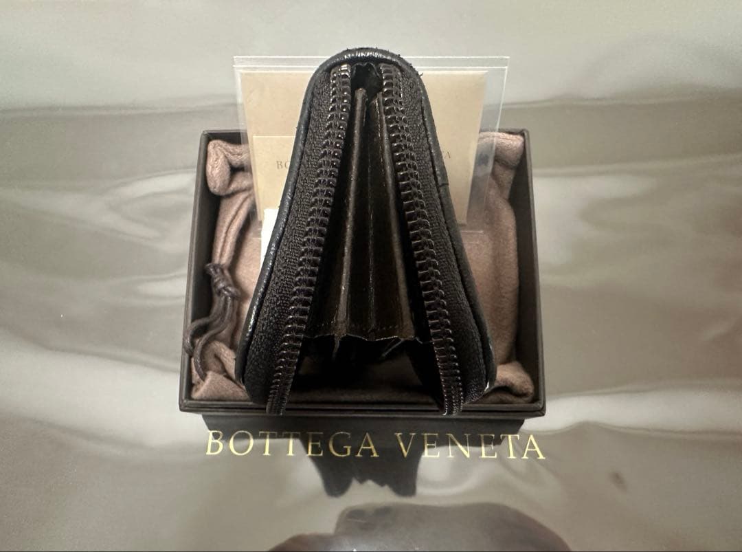★【付属品付】ボッテガヴェネタ イントレチャートケース/ラム/黒/3️⃣✨✨