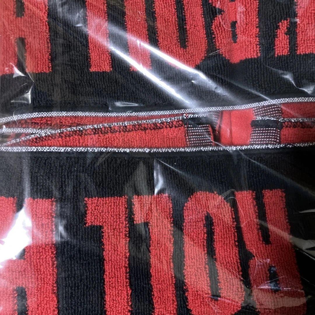 矢沢永吉　バスマット　ロゴ　ロックンロールハロー　レッド／ブラック