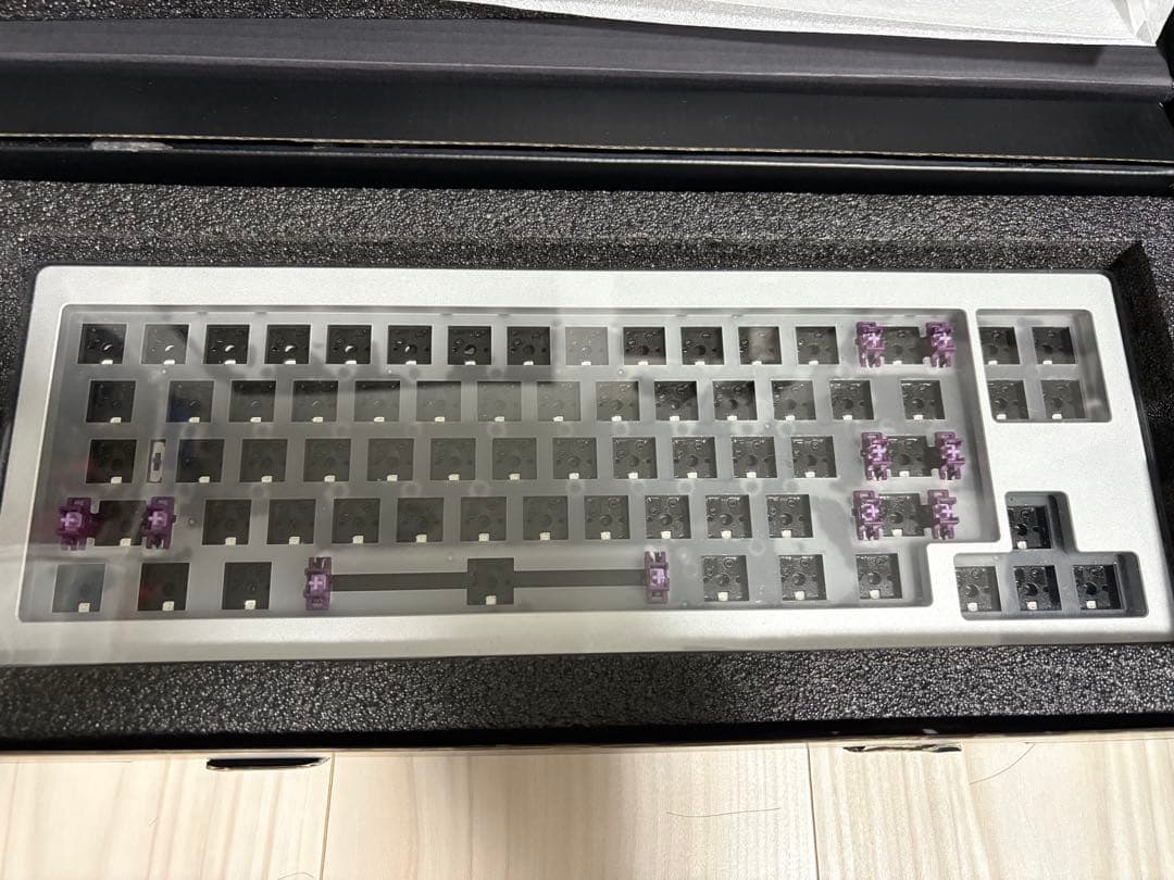 MONSGEEK M7W Silver 65%キーボード ベアボーンキット