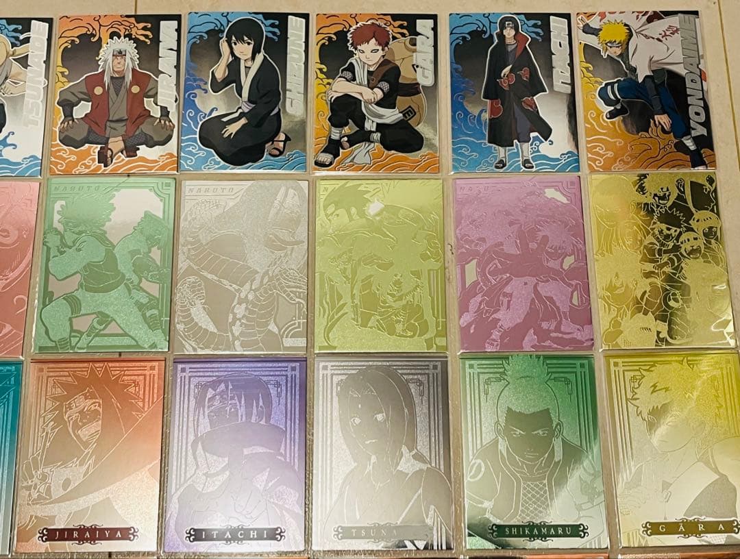 ナルト エッチングカード コレクション コンプ カカシ イタチ NARUTO