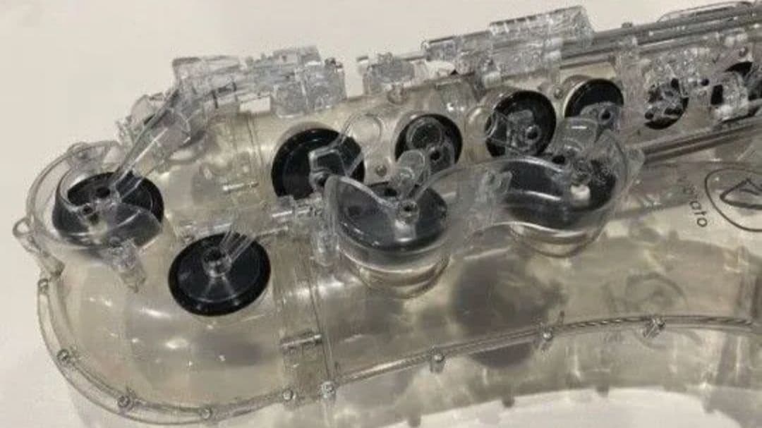 vibrato sax 透明テナーサックス プラスチック