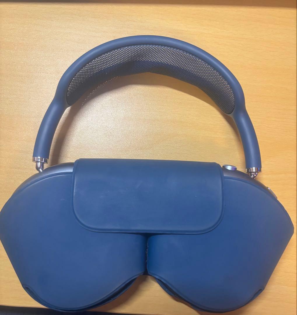 AirPods Maxブルー、外箱付き