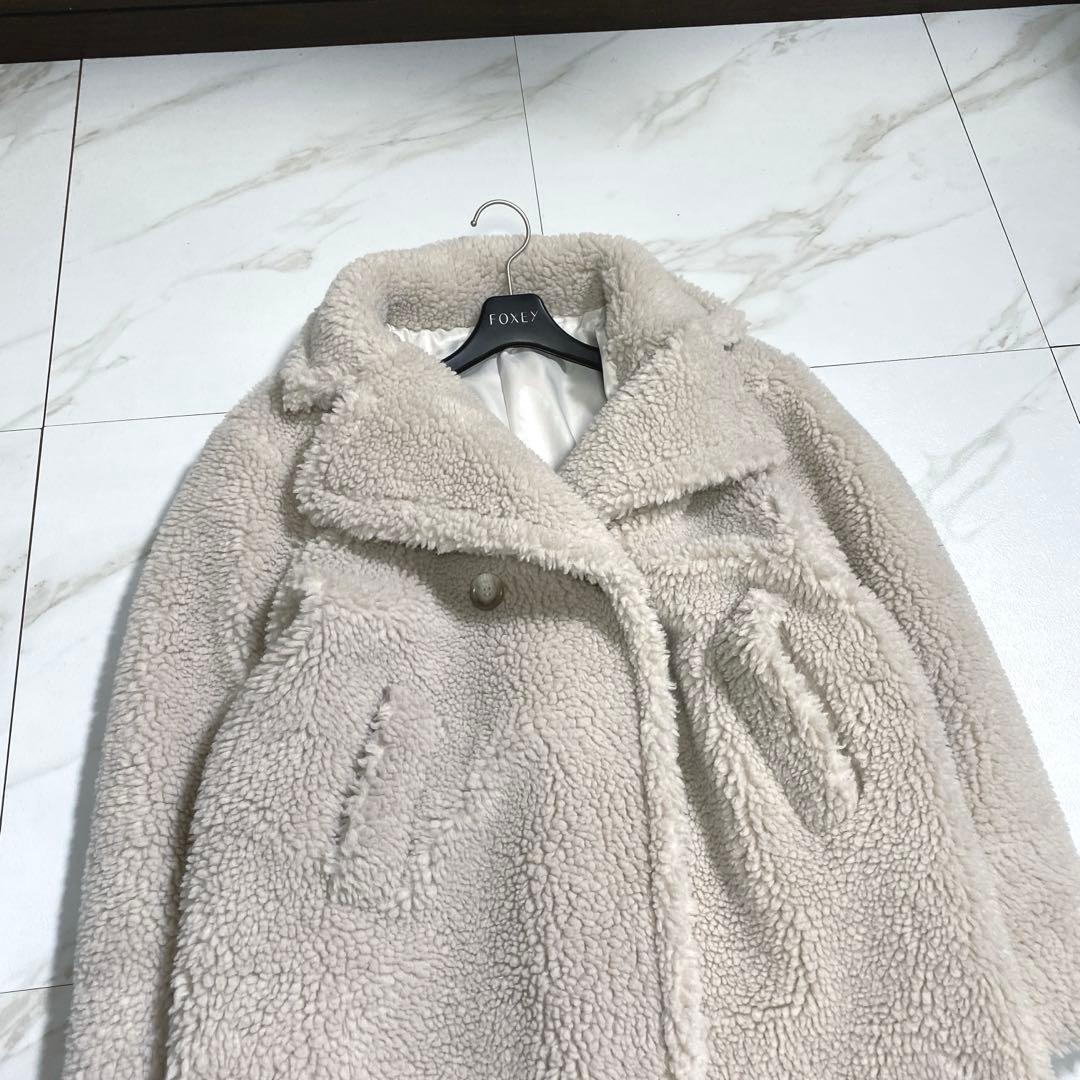 未使用級♡ブルーフロンセ 24aw テディベアコート 厚手 定価3.3万円