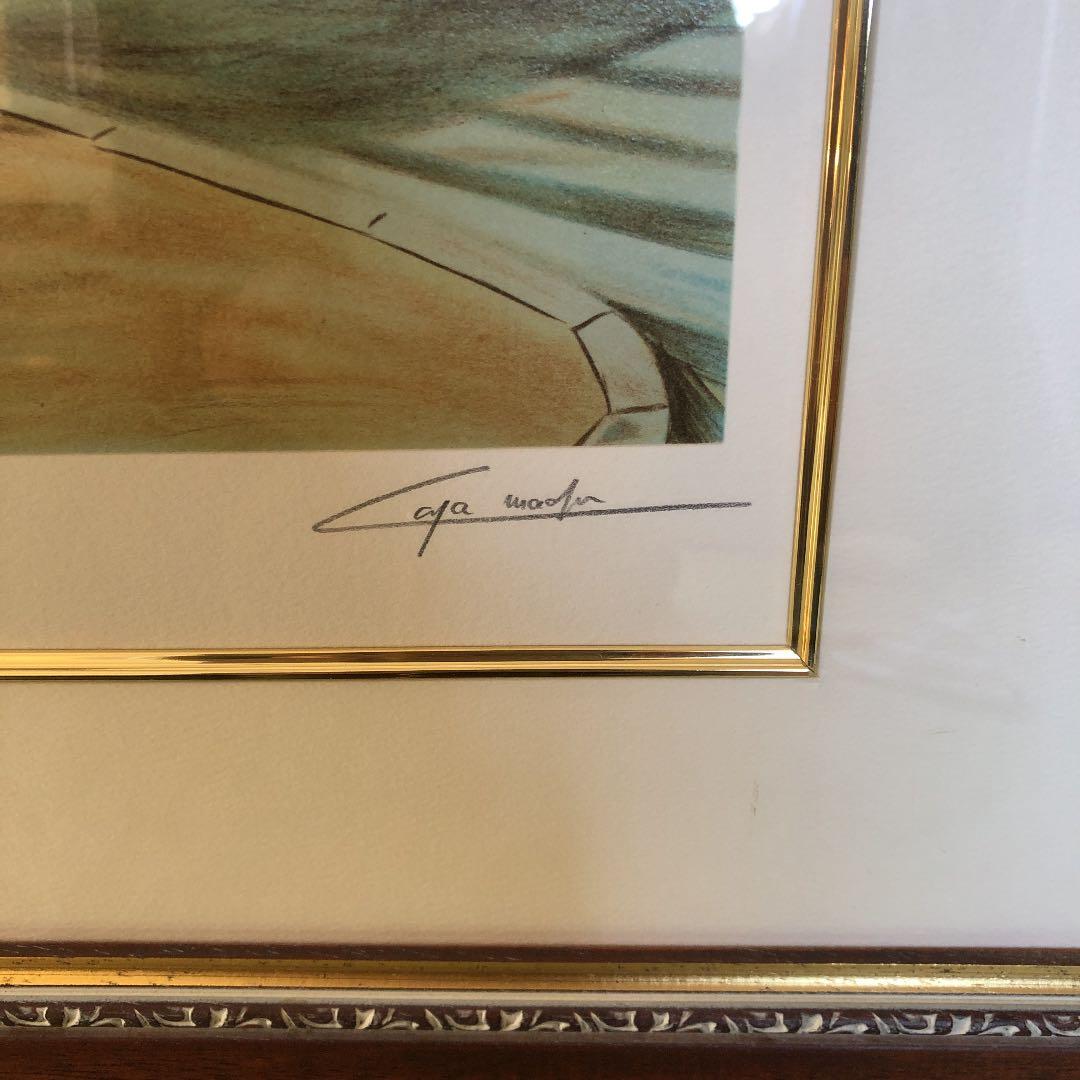 ガンドレ　リトグラフ(キャフェドラペ)