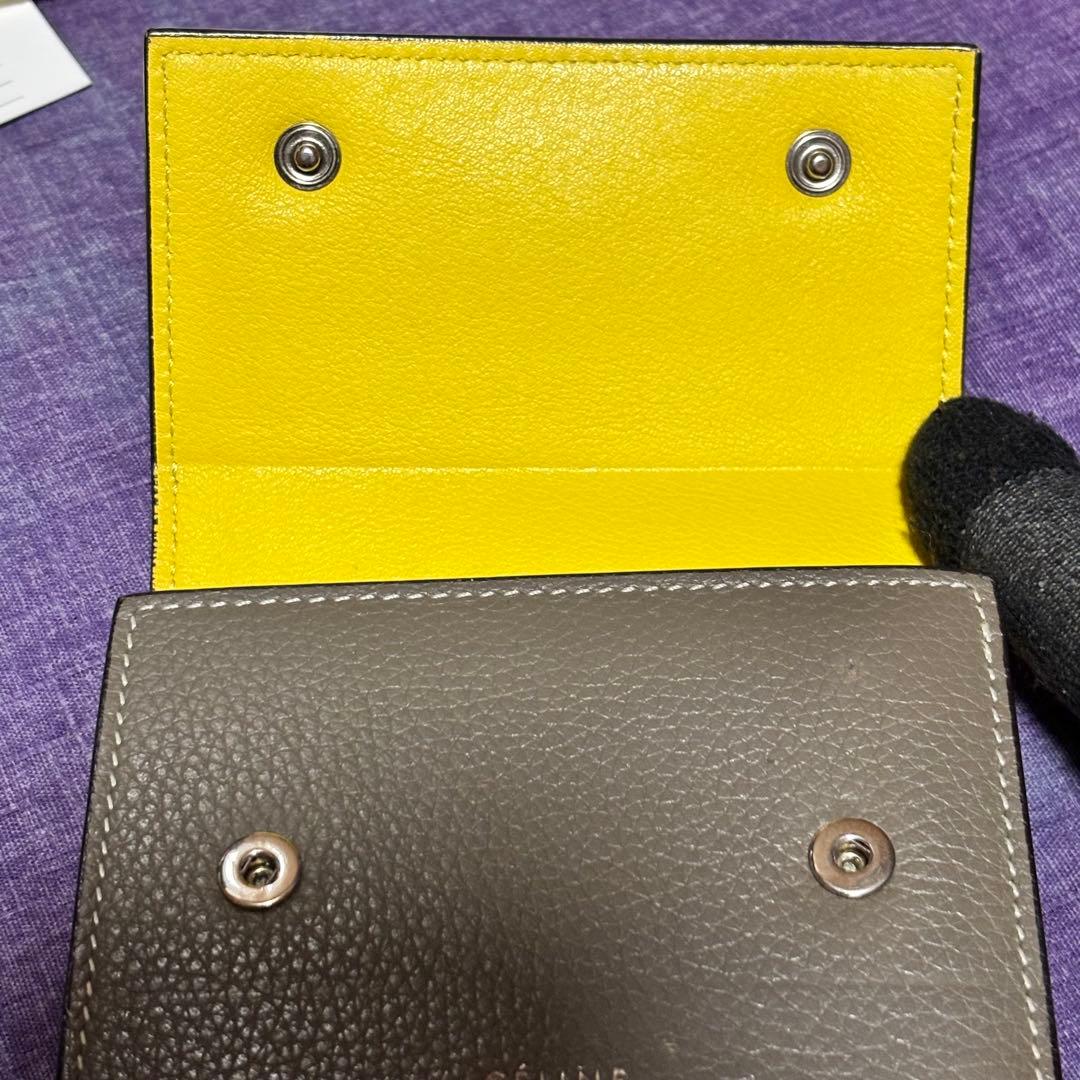 セリーヌ　CELINE 三つ折り財布　グレージュ 正規品