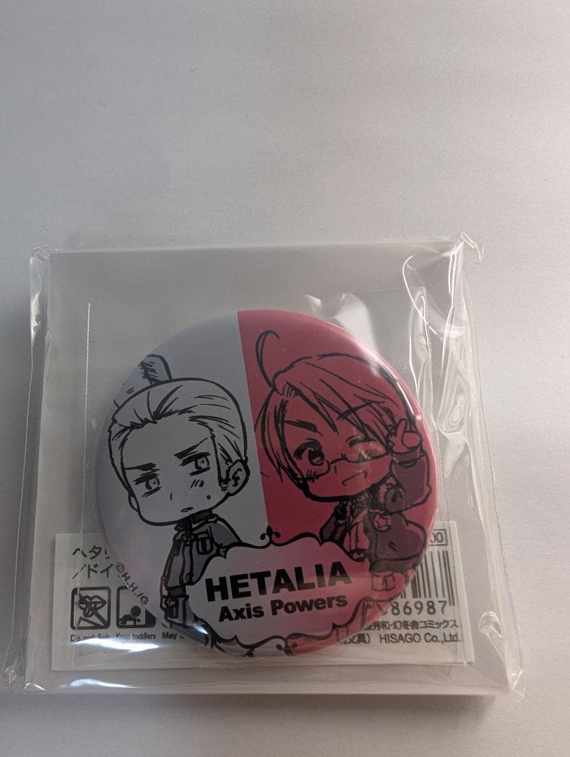 【未開封】ヘタリア Axis Powers ペア缶バッジ 4点セット