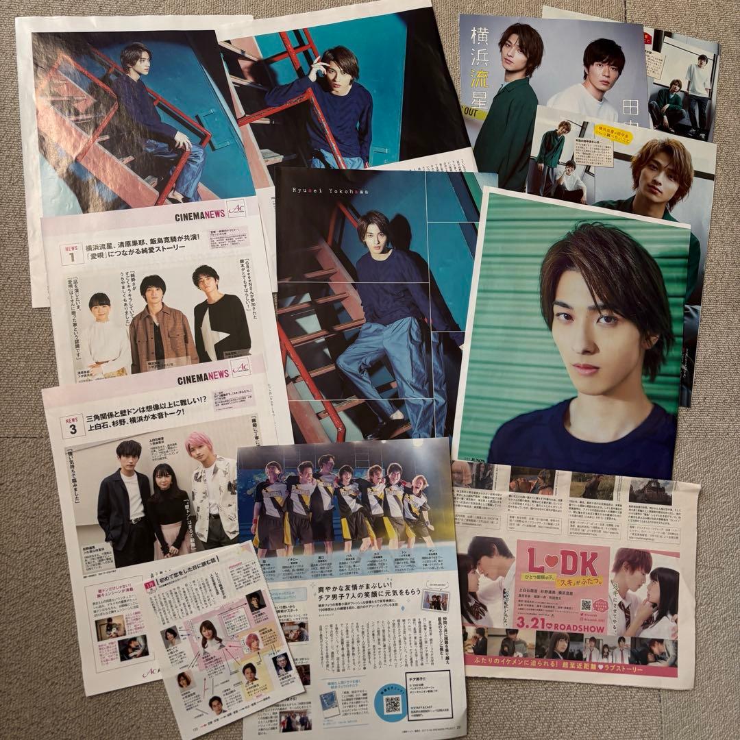 【横浜流星】映画 パンフレット フライヤー チラシ 切り抜き詰め合わせセット