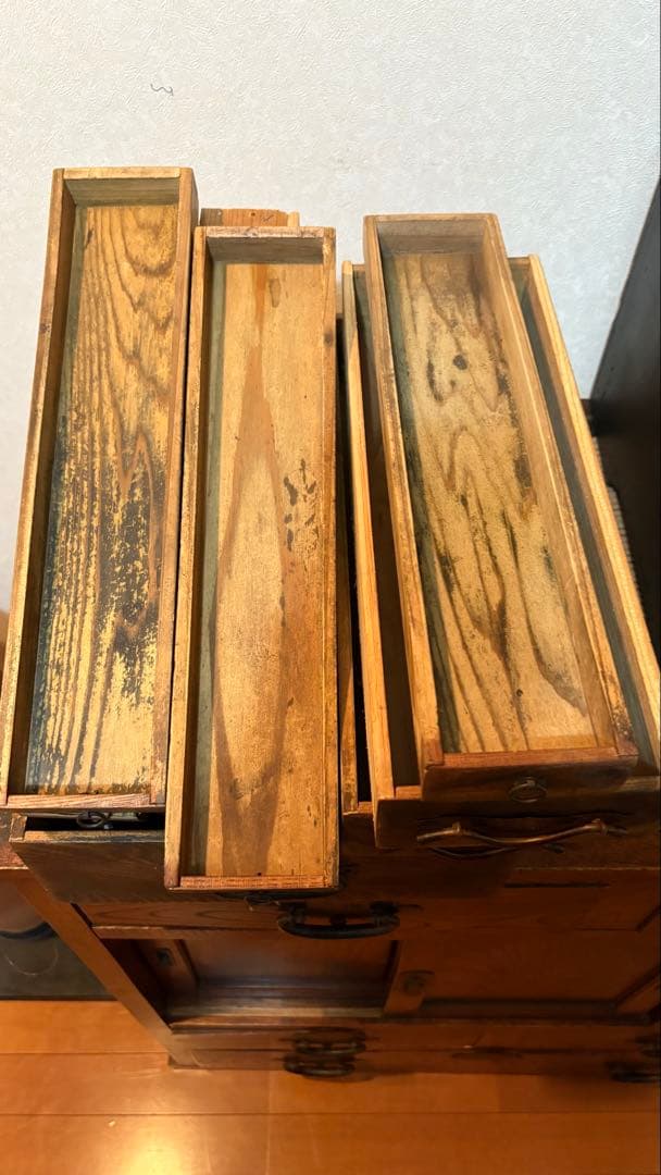 古民具　古引き出し　小物入れ　古箪笥　アンティーク　小道具　飾り物