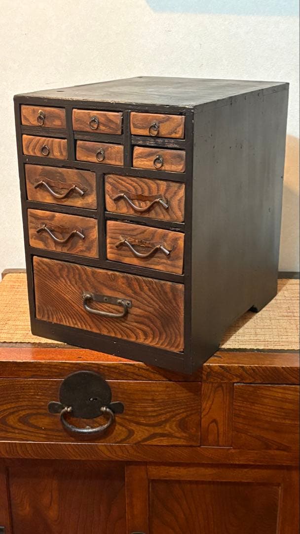 古民具　古引き出し　小物入れ　古箪笥　アンティーク　小道具　飾り物