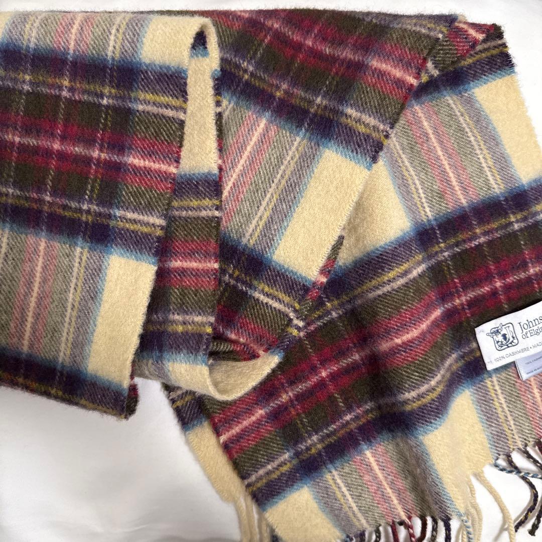 Johnstons of Elgin 100%カシミヤ マフラー