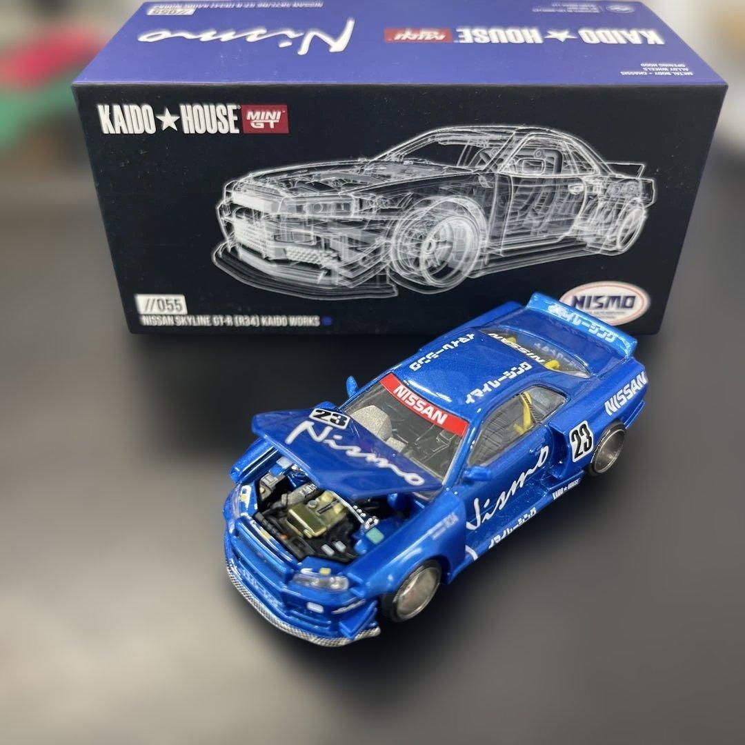 ミニカー Nissan Skyline R34 KAIDO HOUSE 1/64