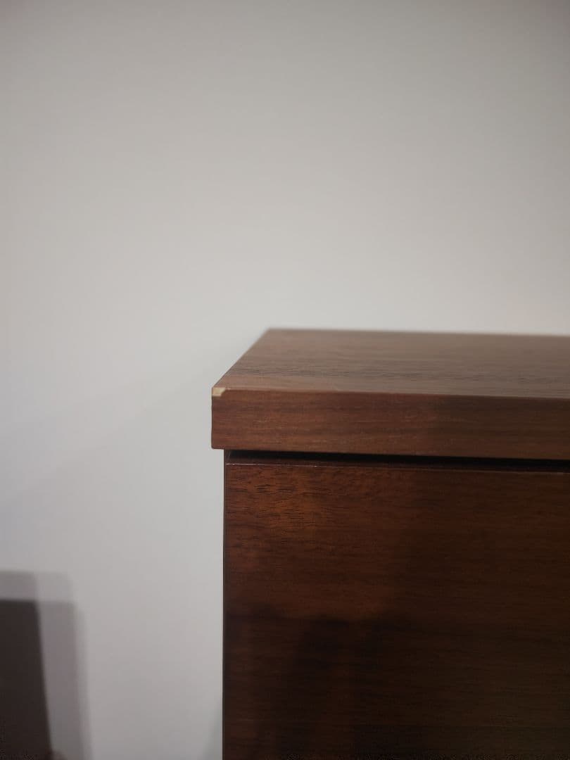 【ぽちまる】無印良品 ６段 ダークブラウン ナチュラル ハイチェスト