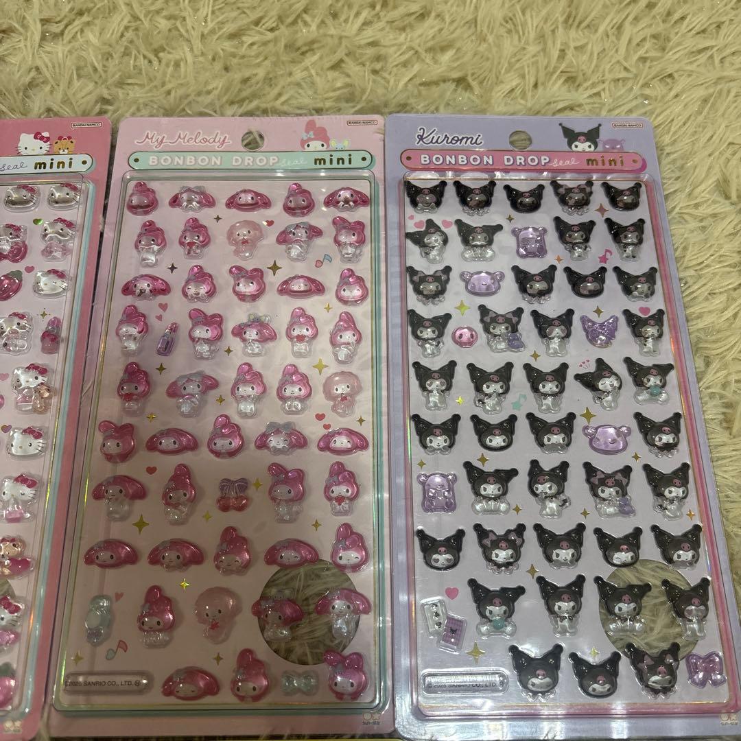 【国内正規品】 サンリオ ボンボンドロップシール ミニ 8種コンプ