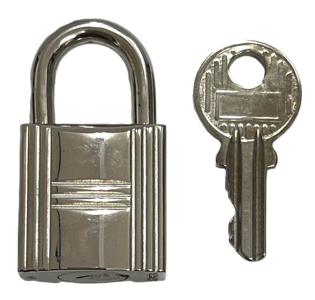 エルメス カデナ＆キー パドロック No.110 シルバー 中古品(91085)