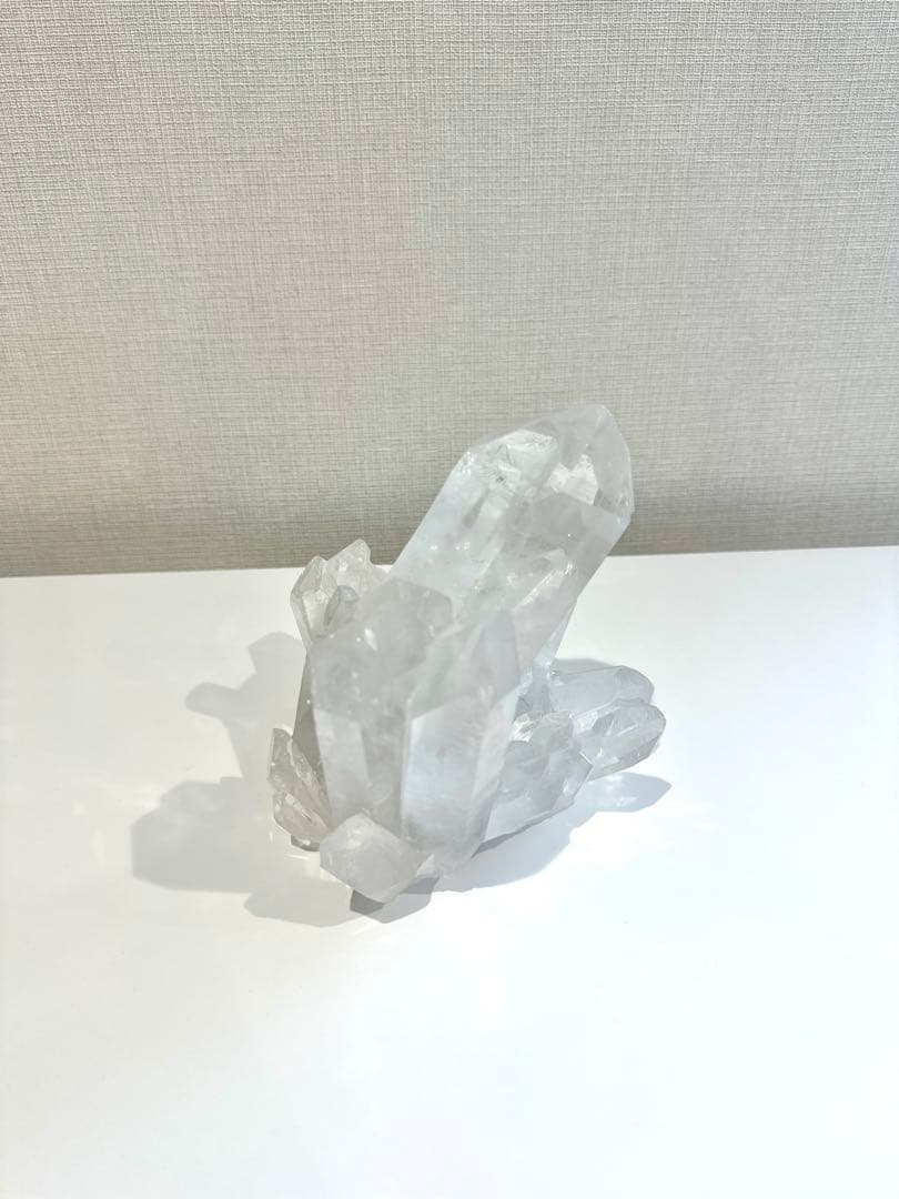 超特大・虹入り　ブラジリアンクォーツ　クラスター　クリスタル　クリアクォーツ