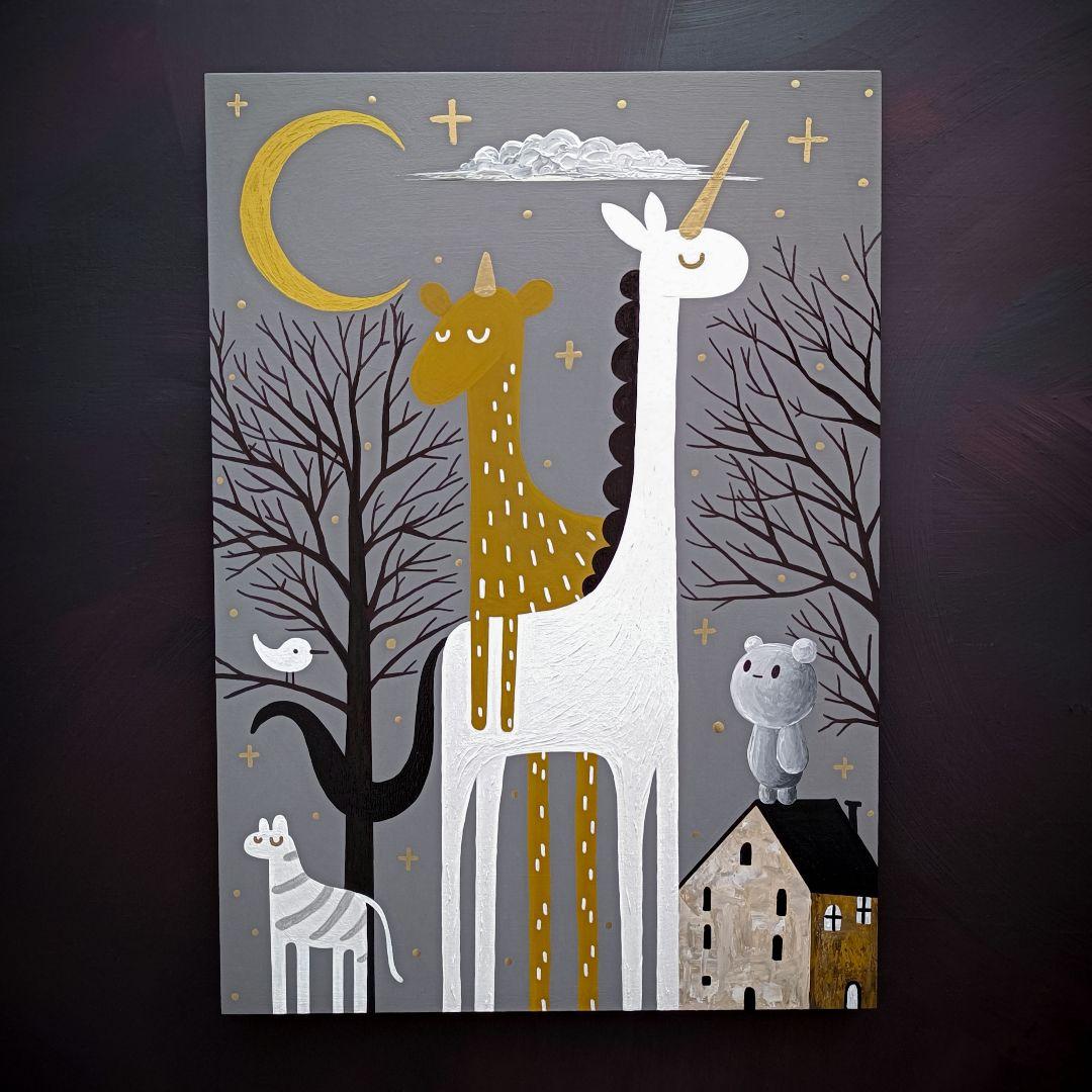 サ*ク様 ✿月野乃亜 原画 2024年／594×420mm 現代アート 2411