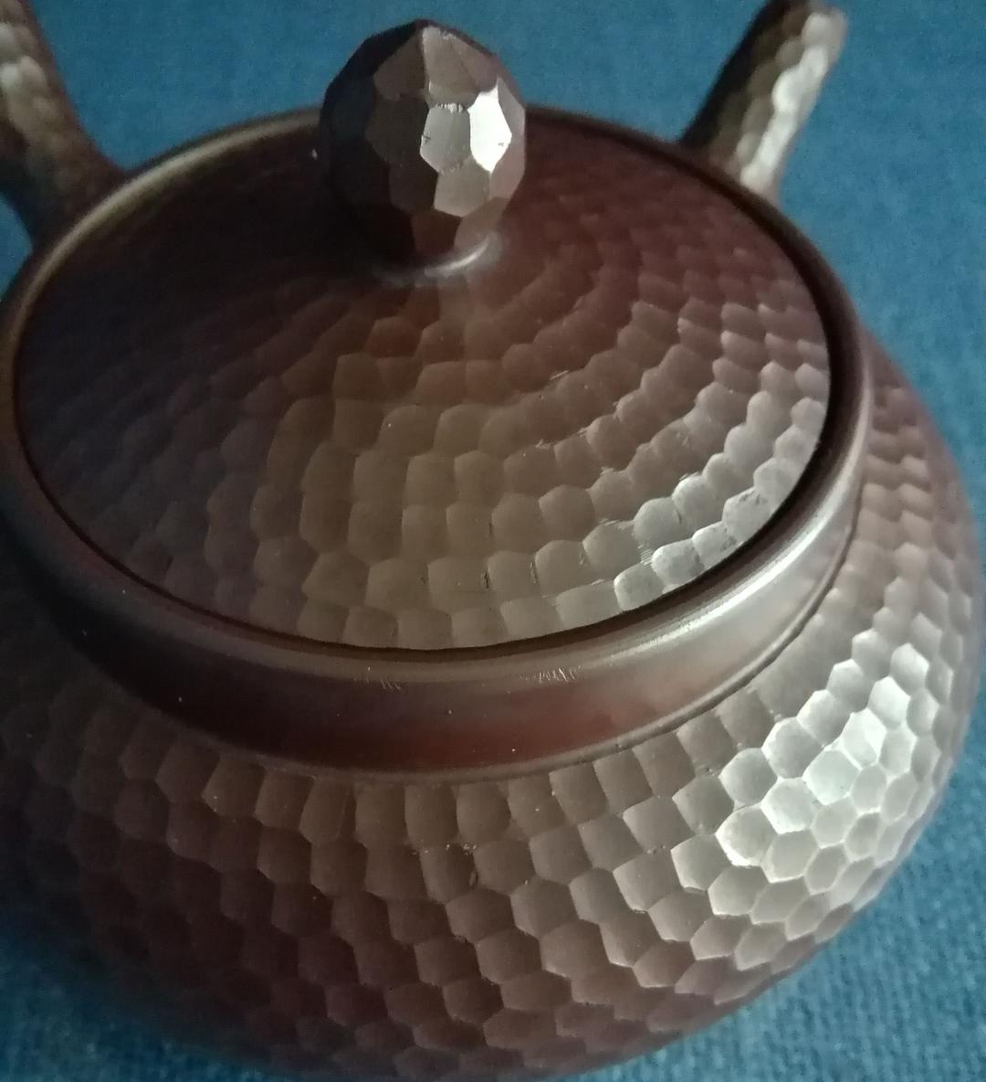 万古焼手造り急須　極細ダイヤモンドカット仕様