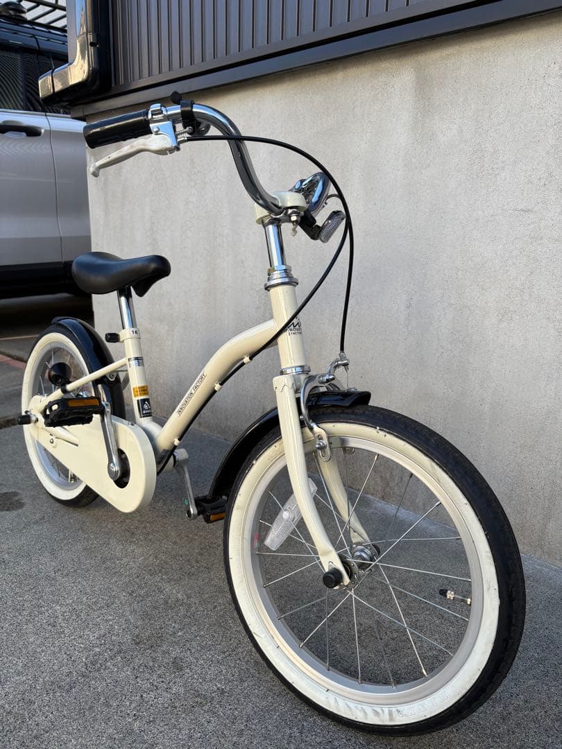 ✨【子ども用・ベージュ自転車】室内保管／状態良好 ✨あさひ自転車　引き取り限定