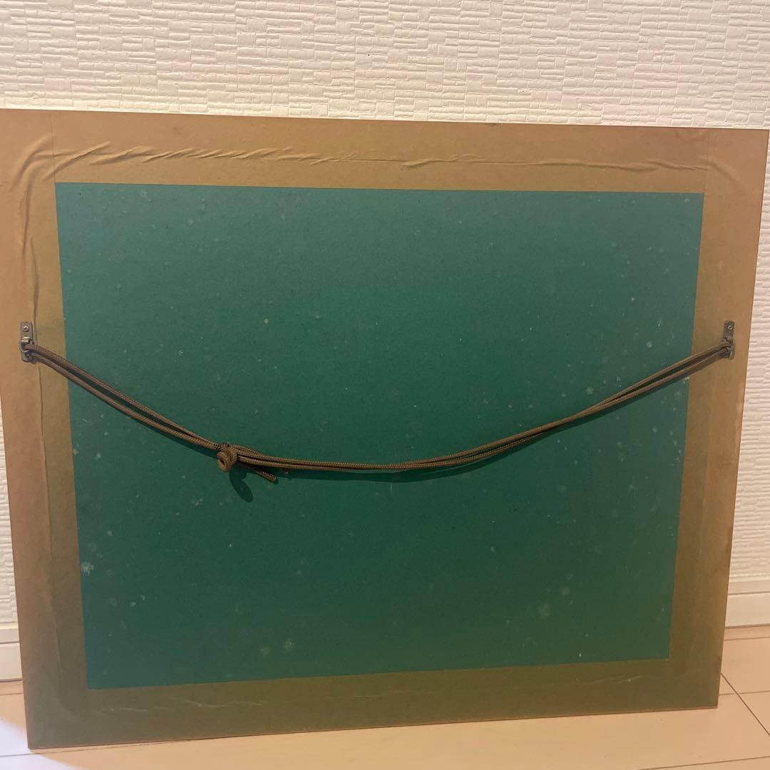 エリック・カール　親子ペンギン　リトグラフ　縦51cm横60.5cm