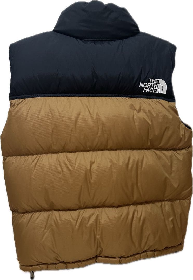 THE NORTH FACE ダウンベスト 黒/茶色